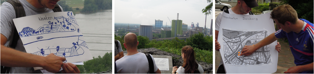 Postkarte einer Exkursion durch das Ruhrgebiet